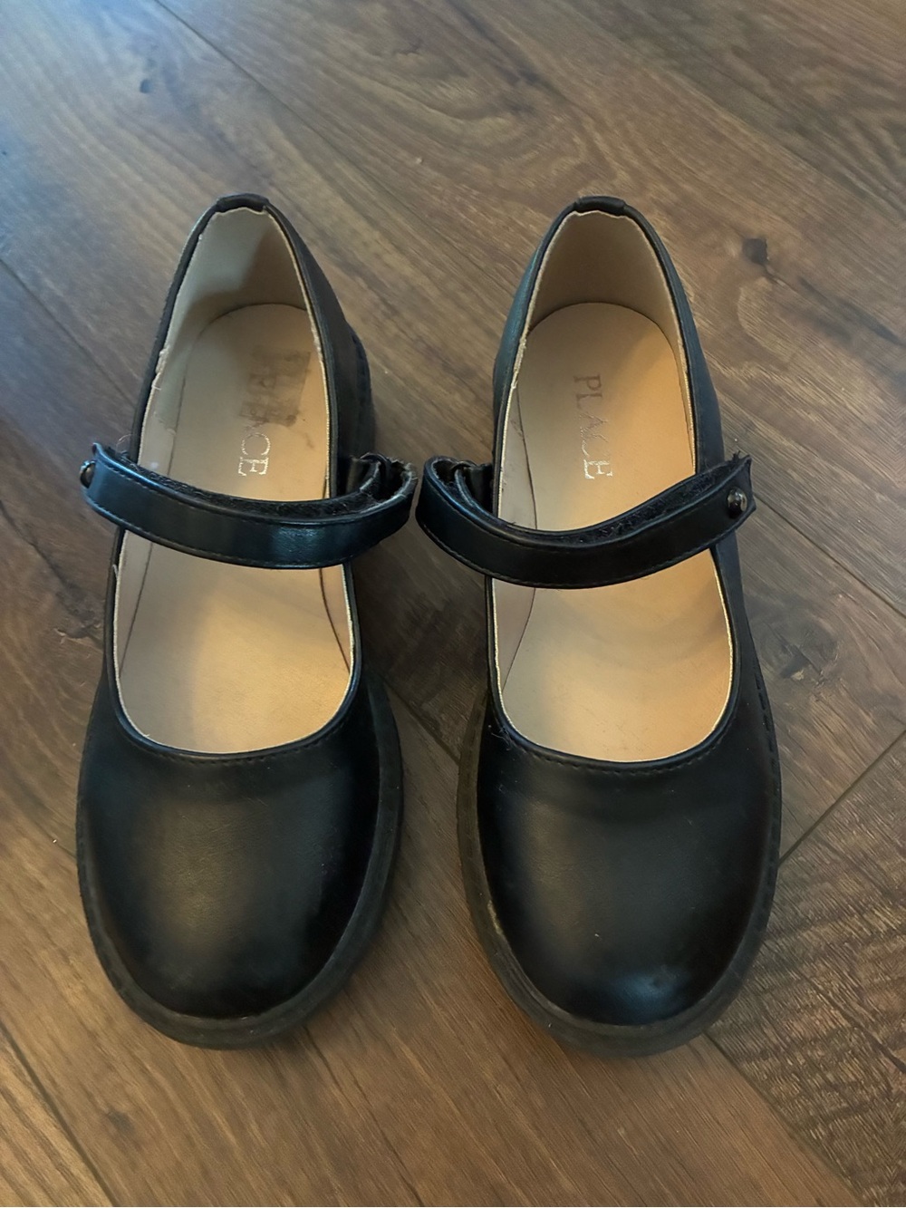 The Children's Place Black Mary Jane Hook-and-Loop Dress Shoes